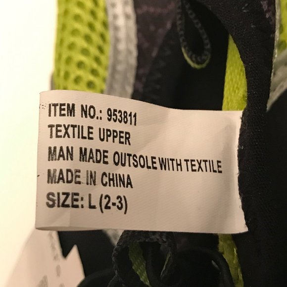 Kids SUN & SKY Aqua Socks Water Shoes~Size 2-3 Neon Green/Black - Picture 6 of 8